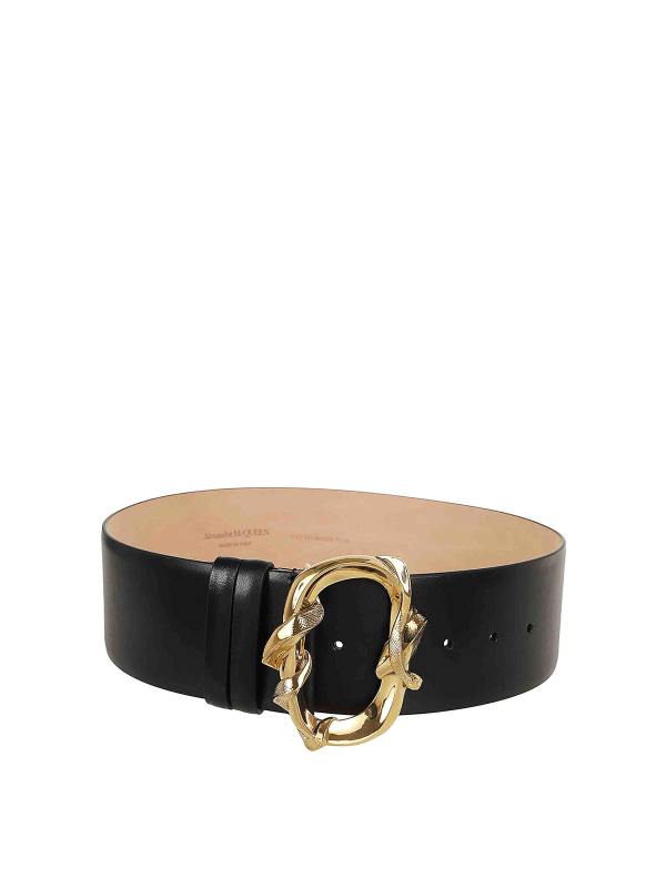 Alexander Mcqueen Ceinture - Noir