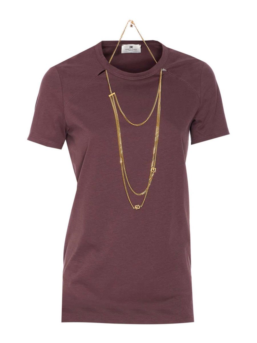 Elisabetta Franchi T-Shirt - Violet