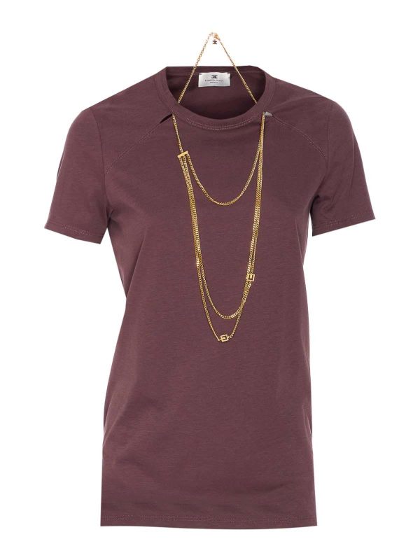Elisabetta Franchi T-Shirt - Violet
