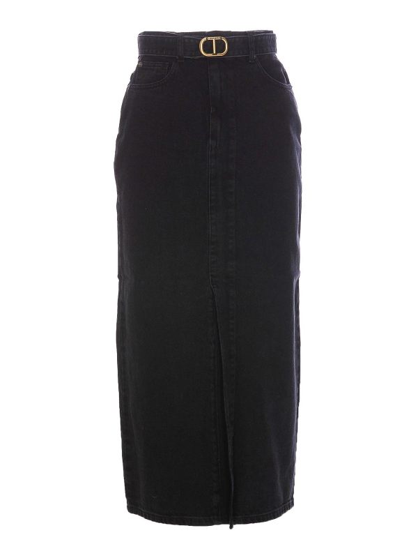 Twinset Jupe Midi - Noir
