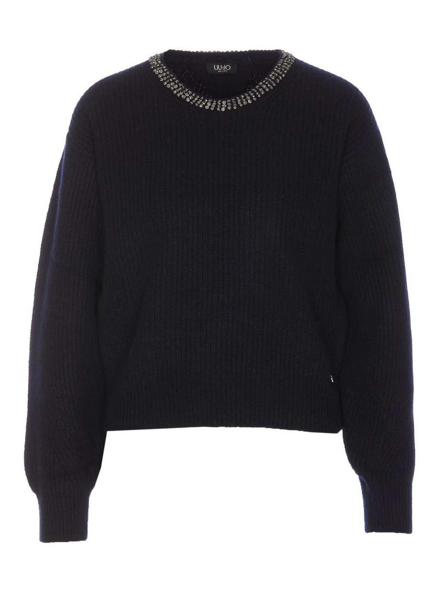Liu Jo Pull Col Rond - Bleu