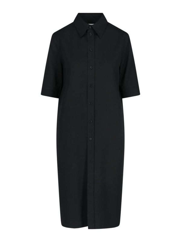 Jil Sander Robe Au Genou - Noir