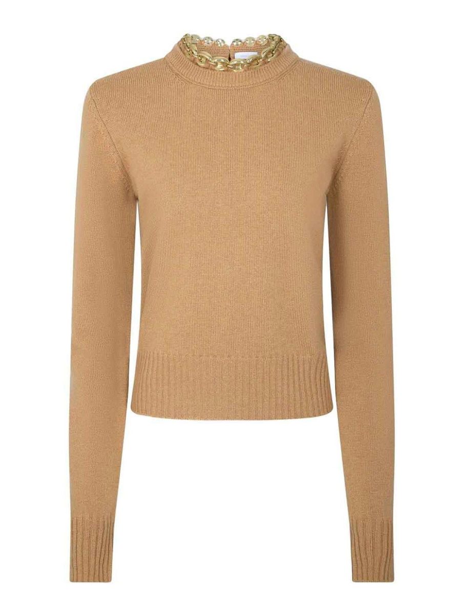Rabanne Pull Col Bateau - Camel