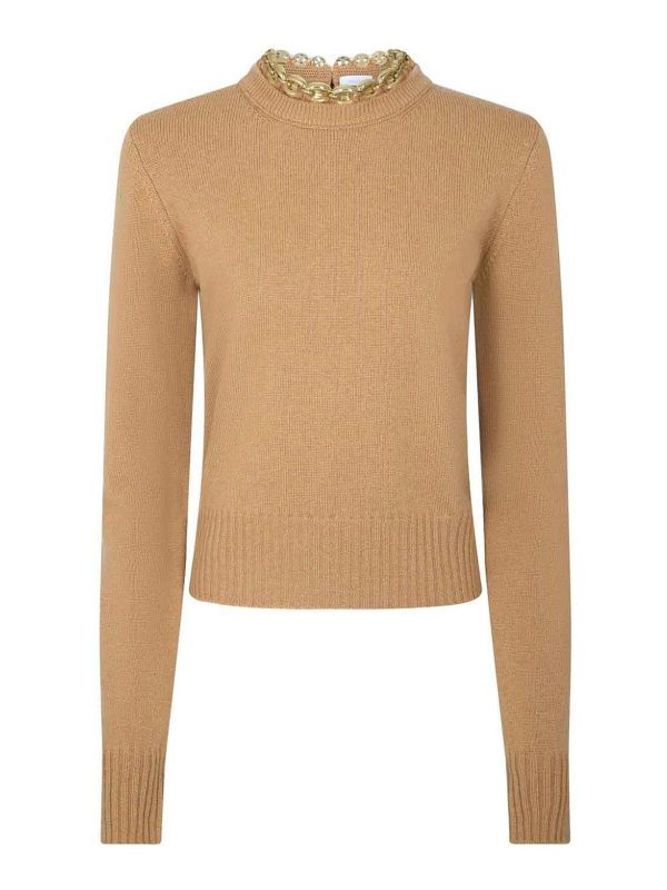 Rabanne Pull Col Bateau - Camel