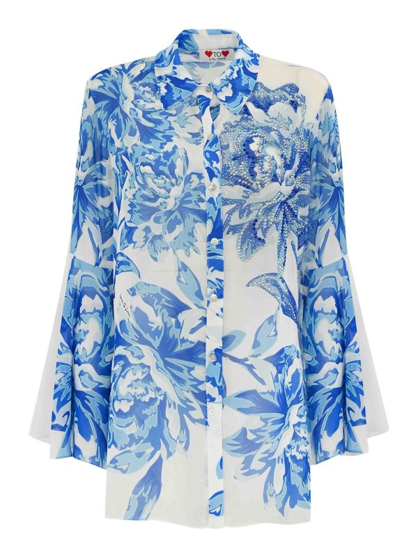 Love To Love By Gai Mattiolo Chemise - Argent