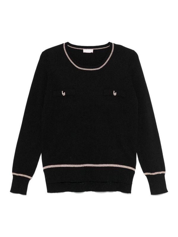 Liu Jo Pull Col Rond - Noir