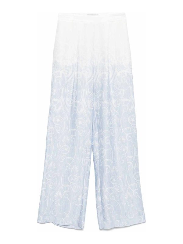 Ermanno Firenze Pantalons Décontractés - Bleu Clair
