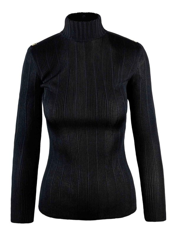 Elisabetta Franchi Pull Col Rond - Noir