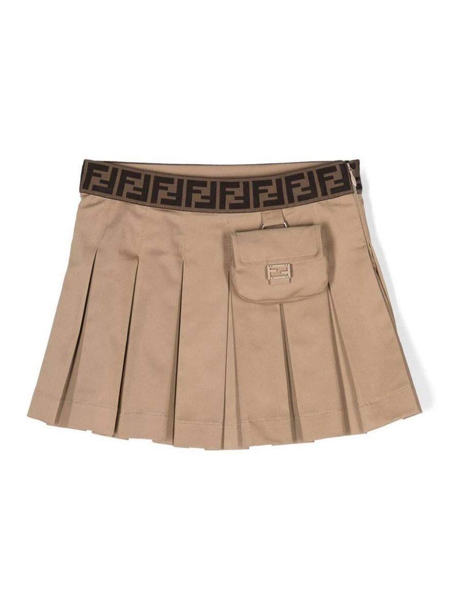 Fendi Jr Mini Jupe - Beige