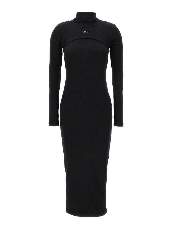 Off-White Maxi Robe - Noir