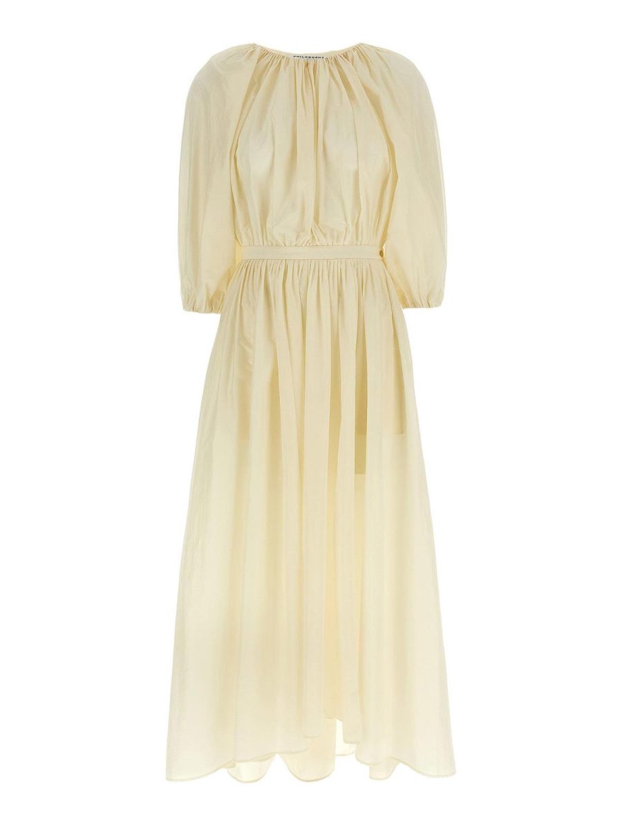 Philosophy di Lorenzo Serafini Robe Au Genou - Beige