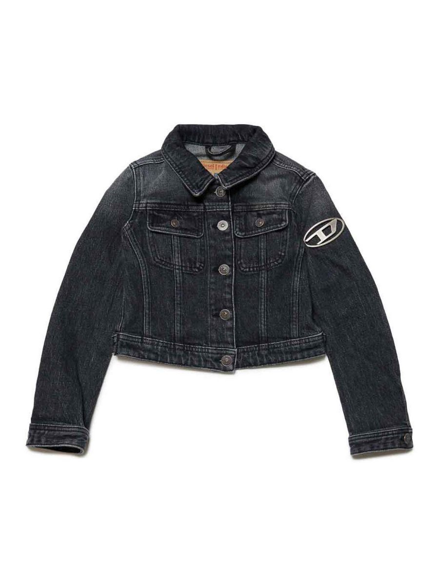 Diesel Veste En Jean - Noir