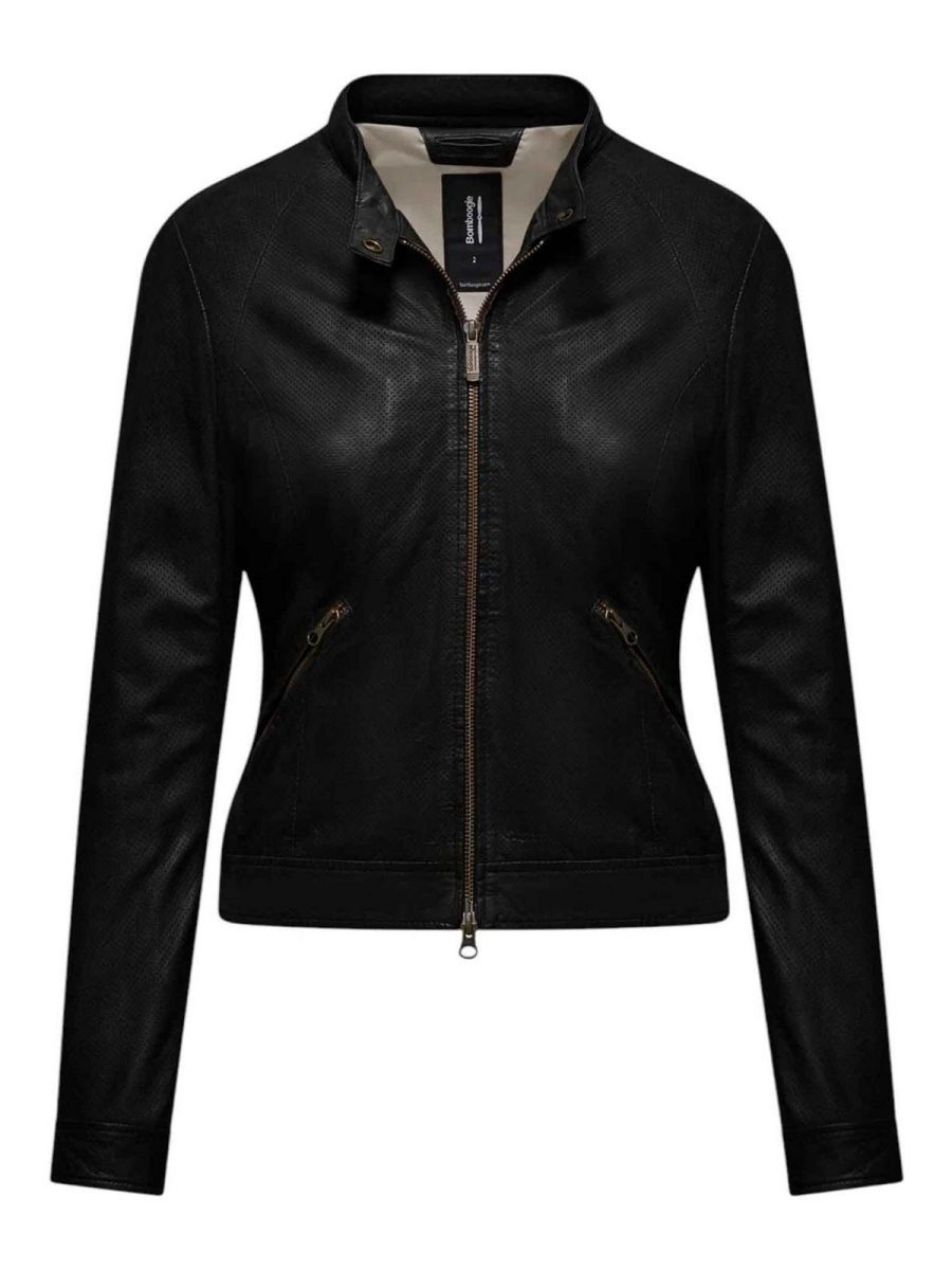 Bomboogie Manteau Au Genou - Noir