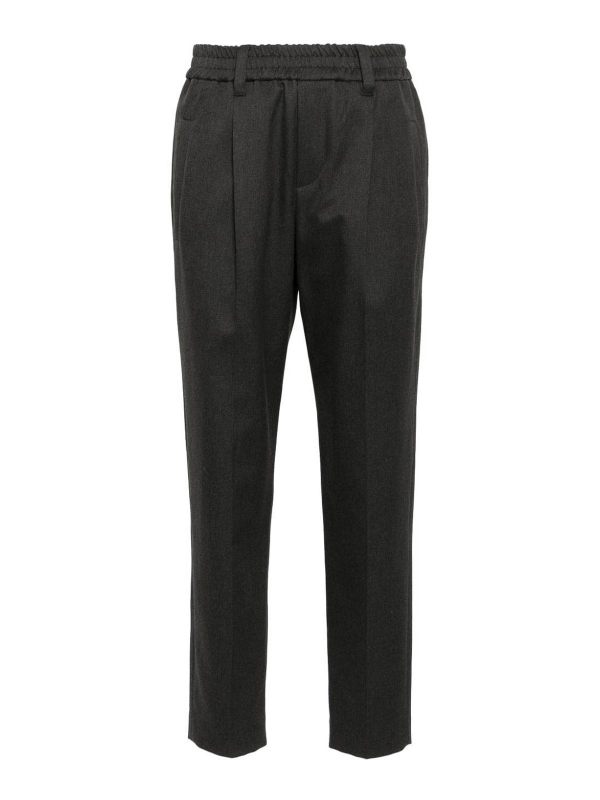 Brunello Cucinelli Pantalons Décontractés - Gris