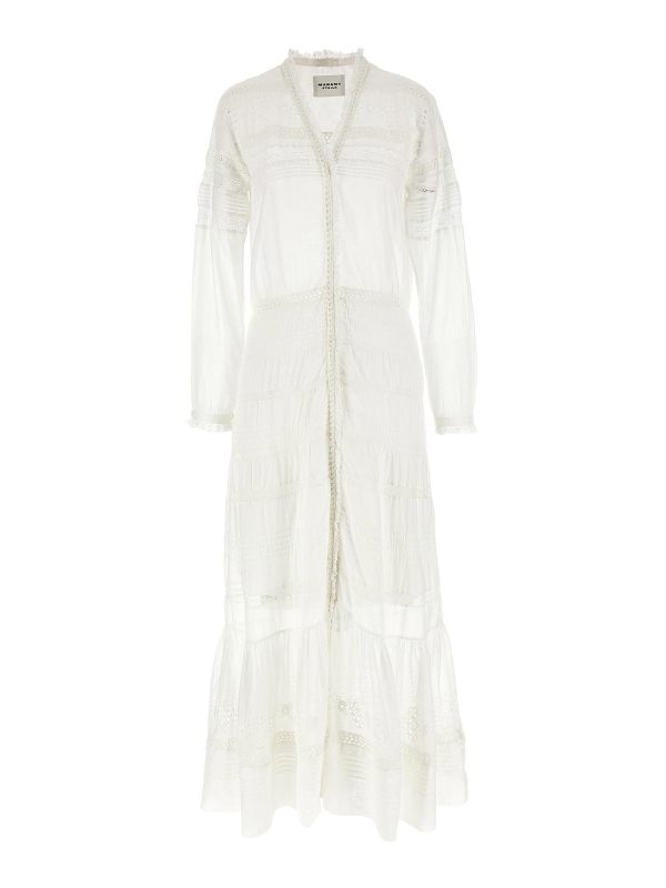 Isabel Marant Etoile Robe Au Genou - Blanc