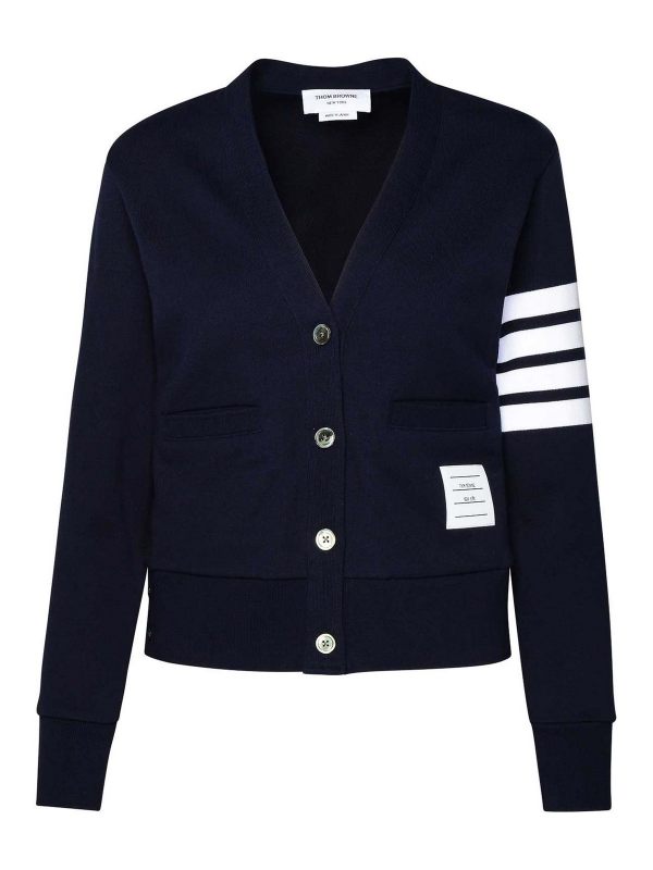 Thom Browne Cardigan - Bleu Foncé