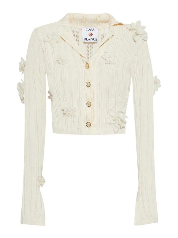 Casablanca Cardigan - Blanc
