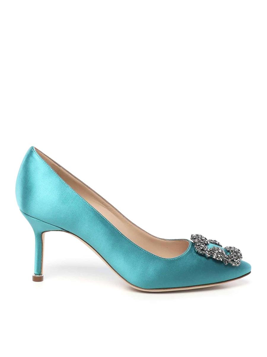 Manolo Blahnik Chaussures À Talon - Bleu