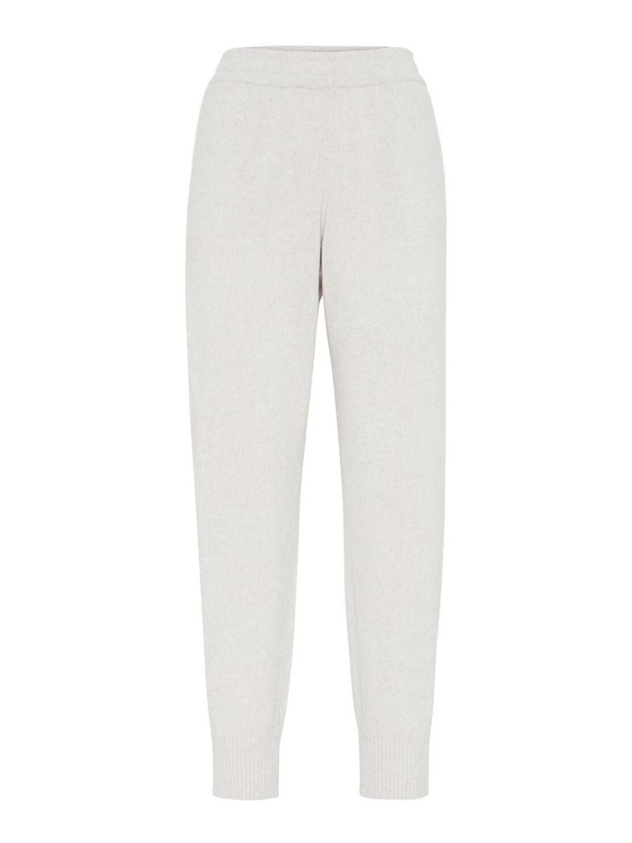 Brunello Cucinelli Pantalons Décontractés - Blanc