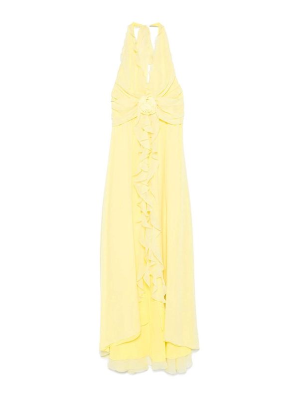 Blumarine Robe Au Genou - Jaune
