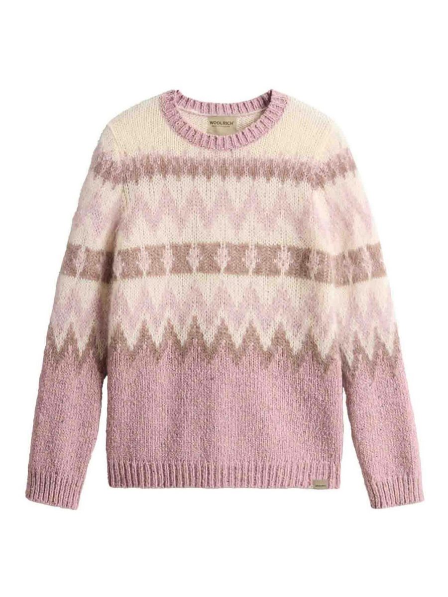 Woolrich Pull Col Rond - Beige