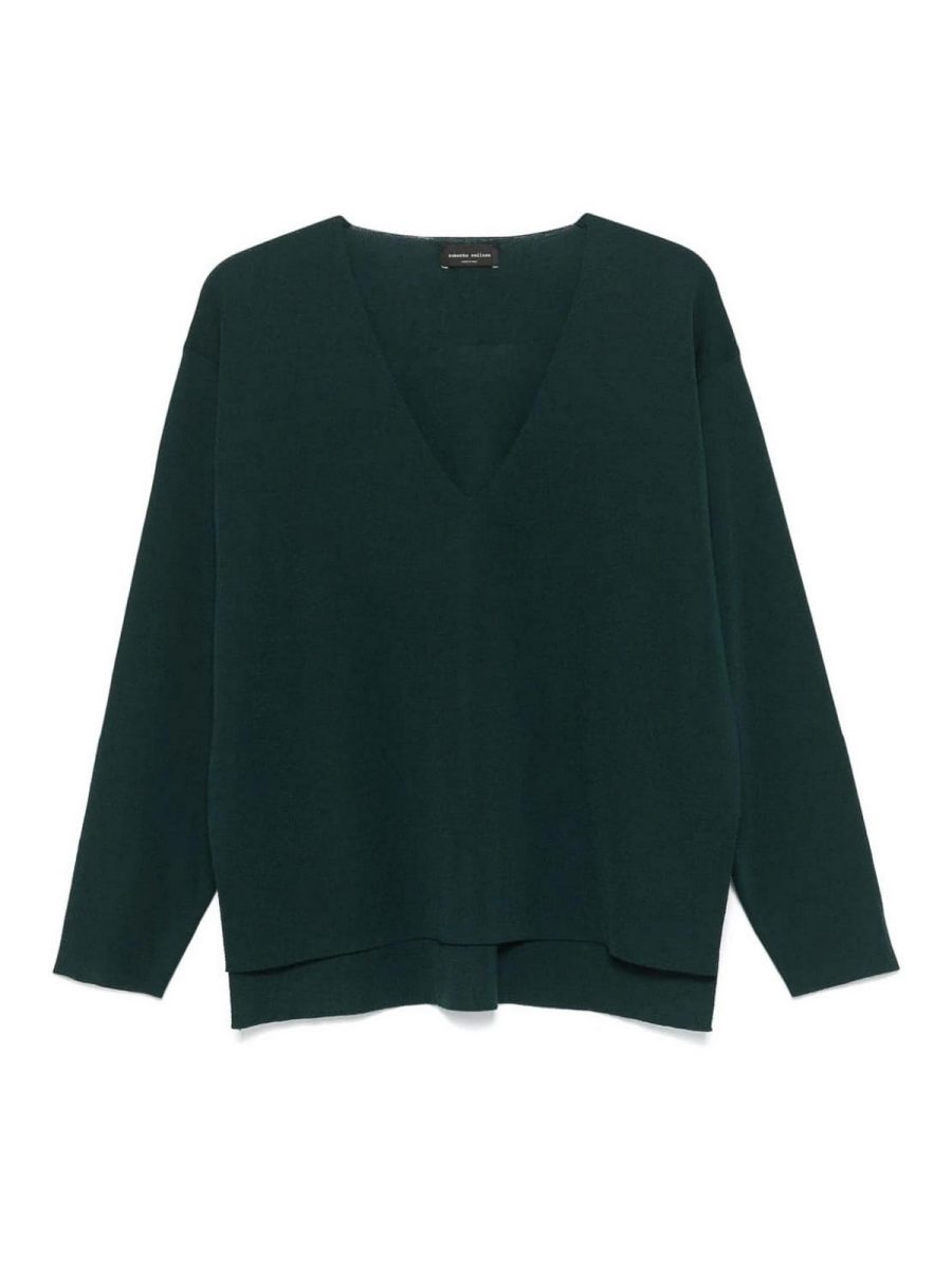 Roberto Collina Pull Col Rond - Vert