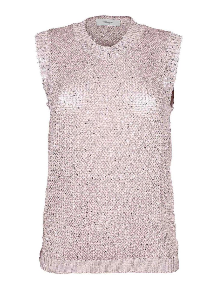Golden Goose Pull Col Bateau - Gris