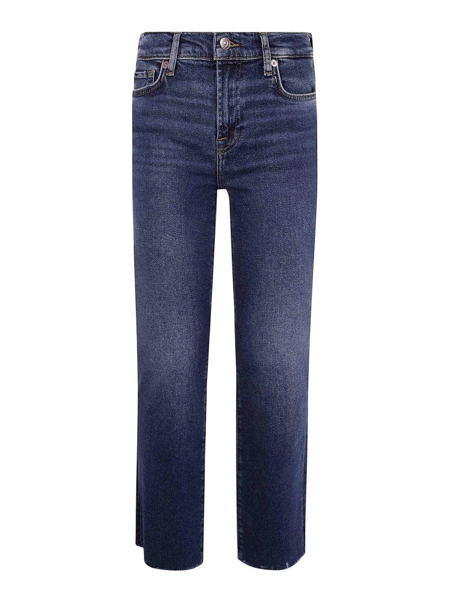 7 For All Mankind Jean Droit - Bleu