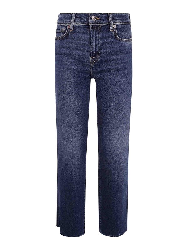 7 For All Mankind Jean Droit - Bleu