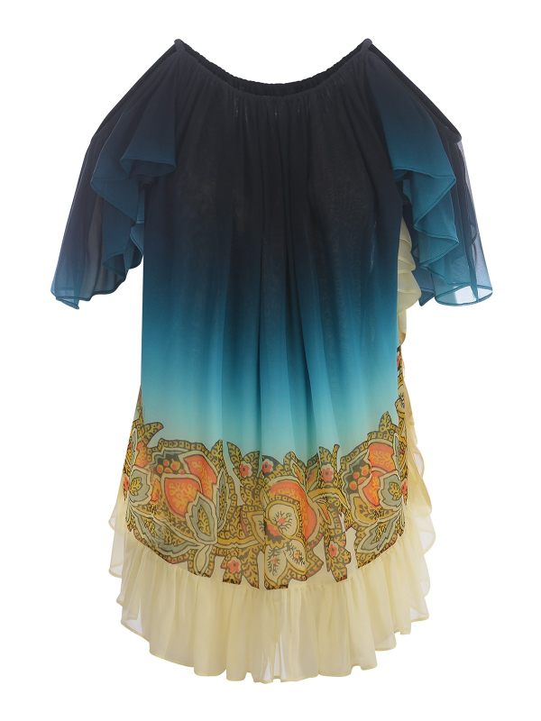 Etro Robe Au Genou - Bleu