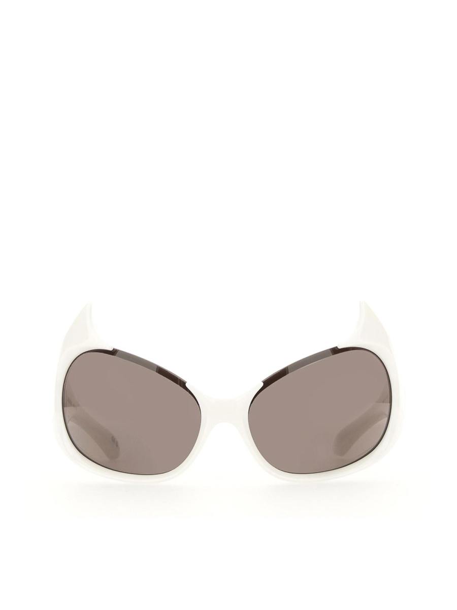 Balenciaga Lunettes De Soleil - Blanc