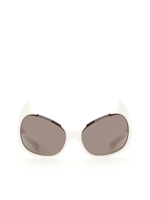 Balenciaga Lunettes De Soleil - Blanc