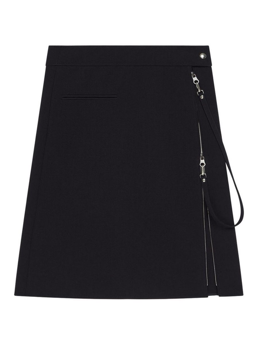 Courreges Jupe Midi - Noir