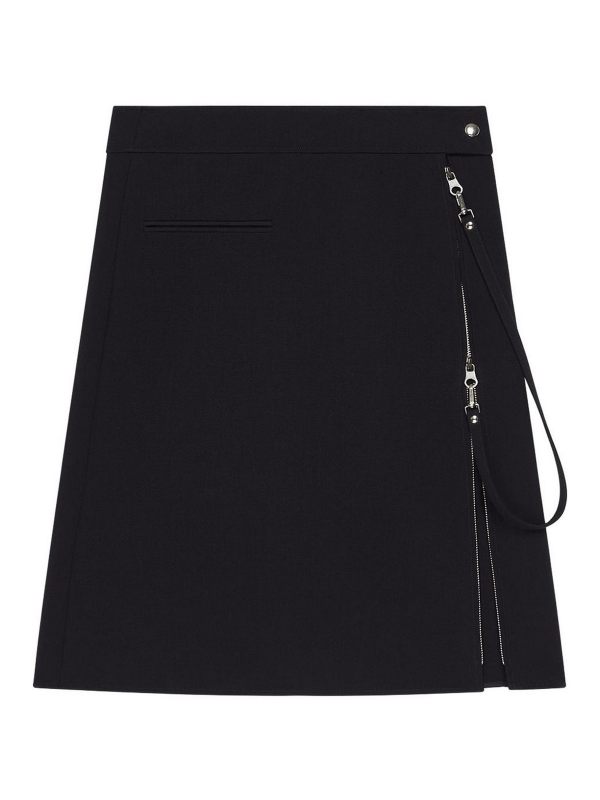 Courreges Jupe Midi - Noir