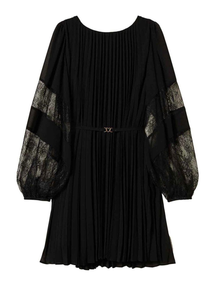 Twinset Robe Au Genou - Noir