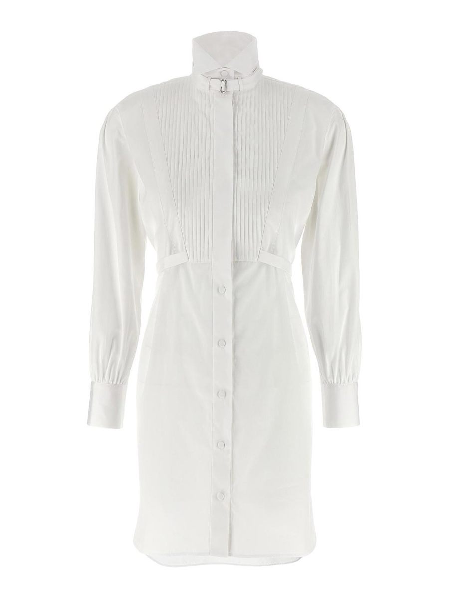 Alexander Mcqueen Robe Au Genou - Blanc