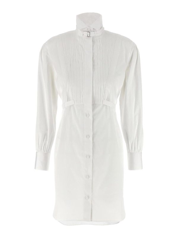Alexander Mcqueen Robe Au Genou - Blanc