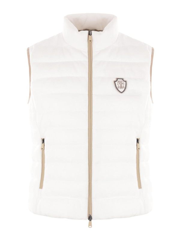 Brunello Cucinelli Blouson Rembourré - Blanc