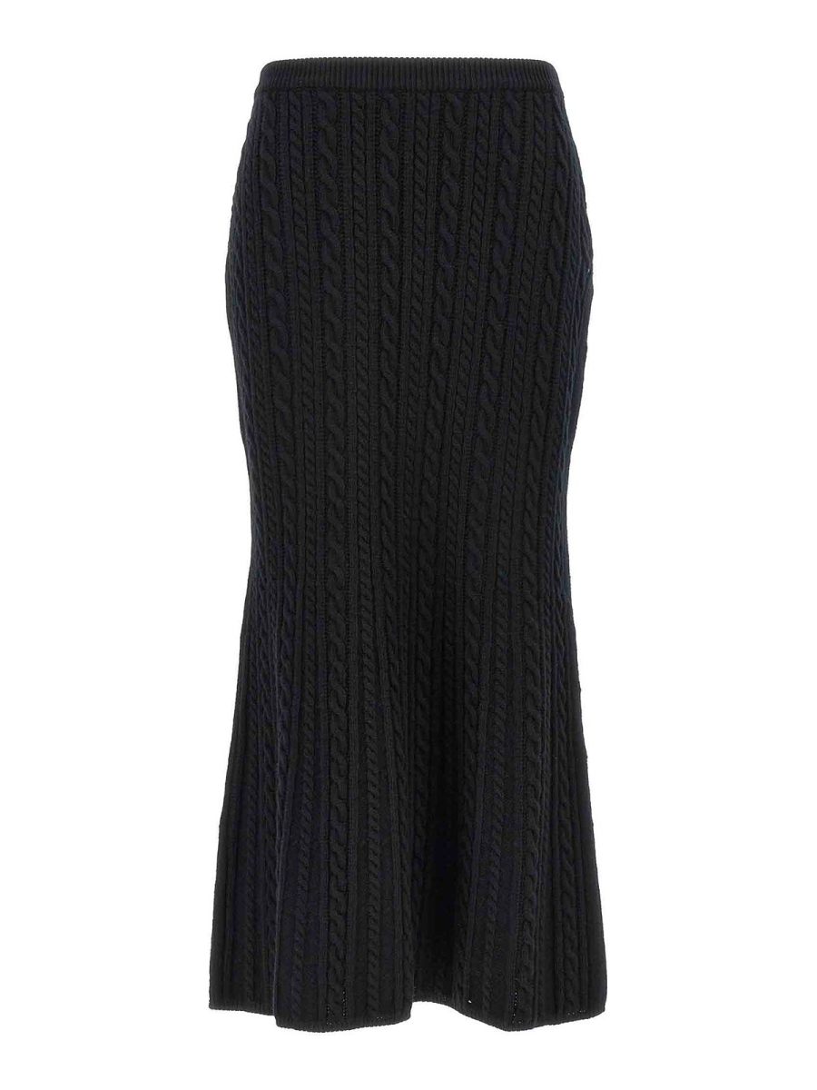 Alessandra Rich Jupe Longue - Noir