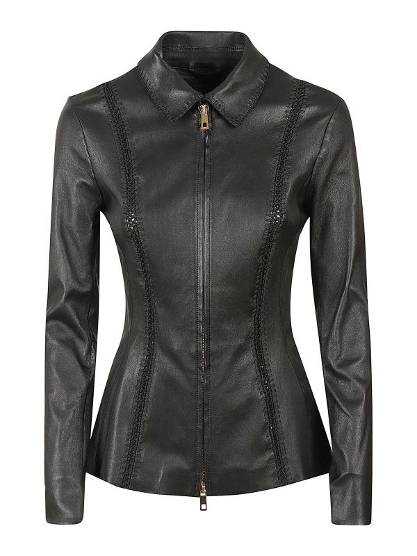 Desa 1972 Blouson En Cuir - Noir
