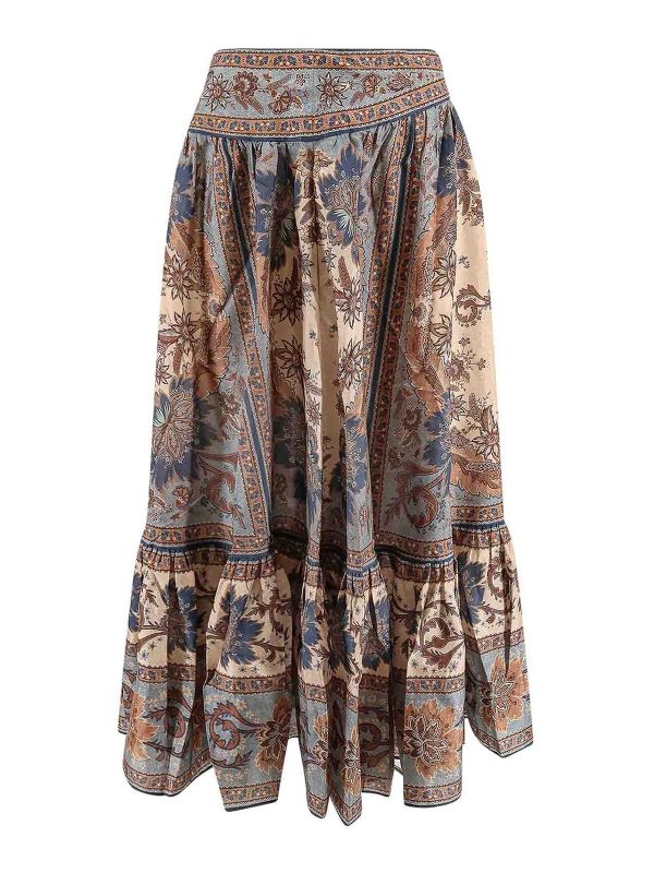 Zimmermann Mini Jupe - Bleu