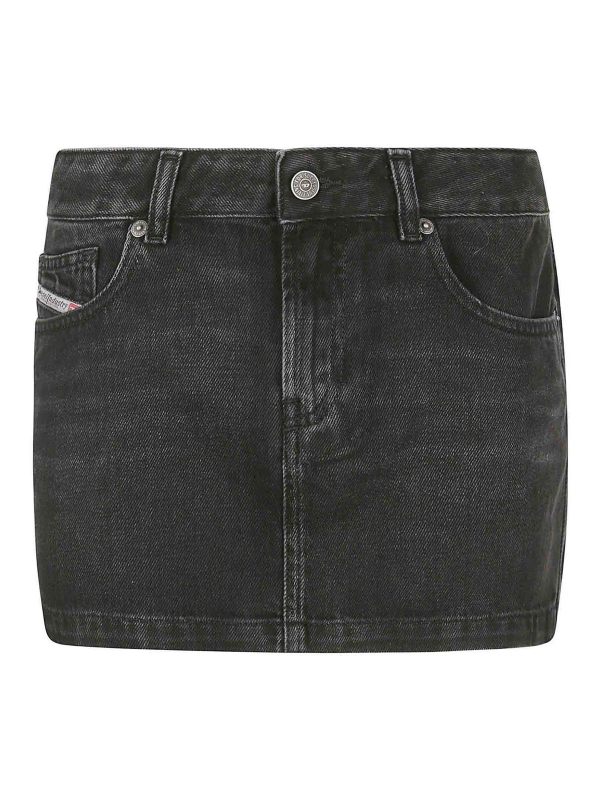 Diesel Mini Jupe - Foncé Délavé
