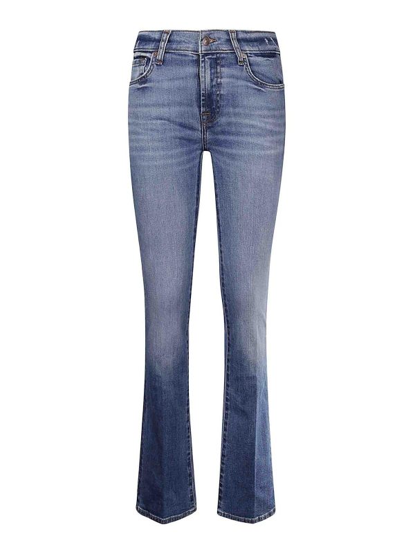 7 For All Mankind Jean Bootcut - Foncé Délavé