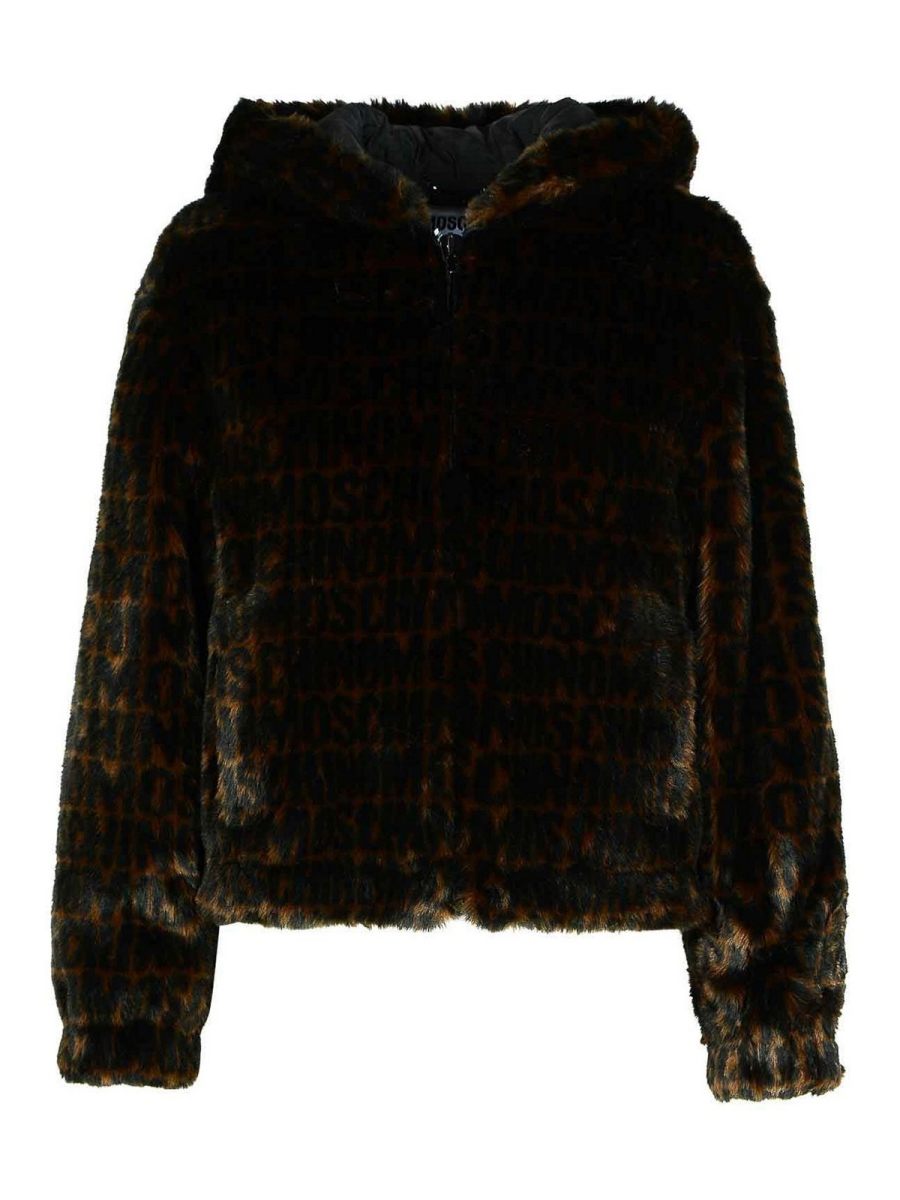 Moschino Manteau Court - Marron