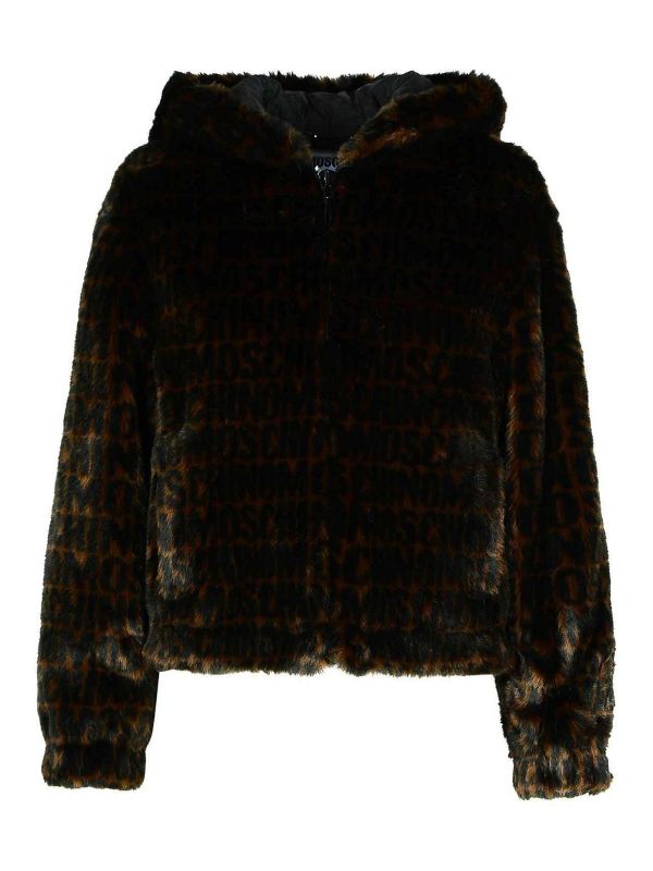Moschino Manteau Court - Marron
