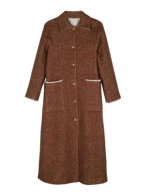 Alysi Manteau Court - Marron
