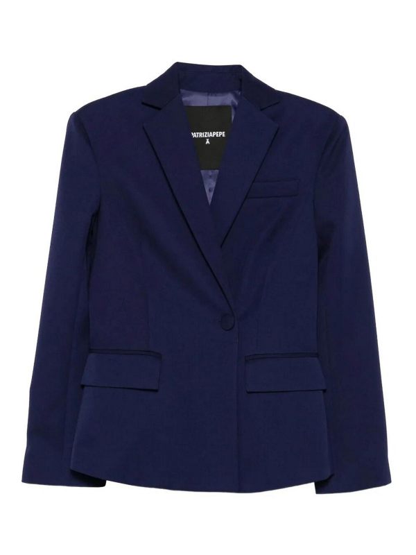 Patrizia Pepe Veste Casual - Bleu