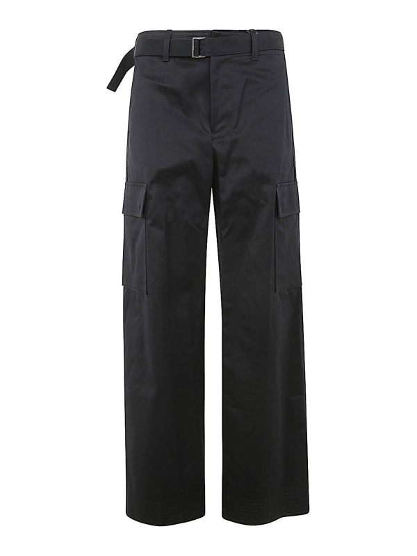 Sacai Pantalons Décontractés - Bleu