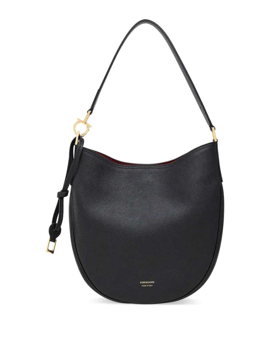 Salvatore Ferragamo Sac Porté Épaule - Noir