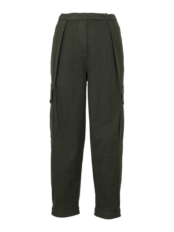 Aspesi Pantalons Décontractés - Vert Foncé